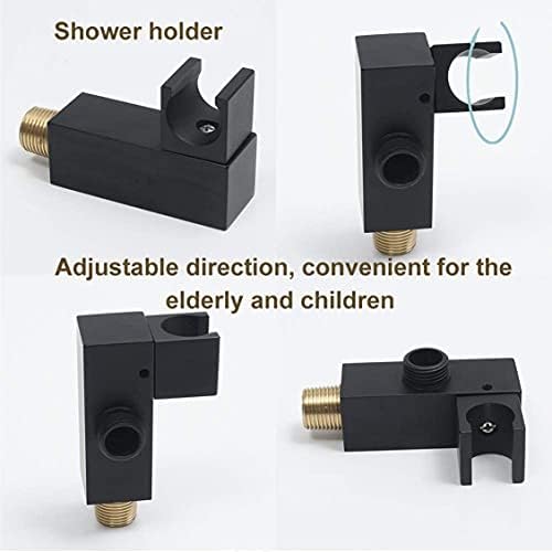 Matte Black Ceiling Mounted Shower System 10-12 Inch Set