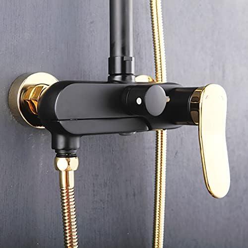10 Inch Black Gold Shower System with 2 Mode Handheld