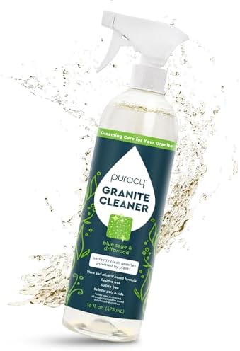 Puracy Natural Granite Cleaner - Streak-Free Plant-Powered