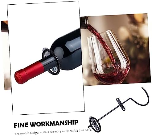 Cabilock Wall-Mounted Wine Racks 6Pcs Iron Art Storage Display