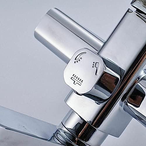 TECKI Rainfall Shower Faucet System with Handheld and Wall-mounted Mixer Set