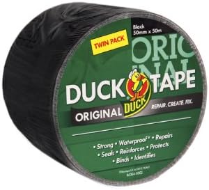 Duck Original Black Duct Tape Twin Pack 50mm x 50m