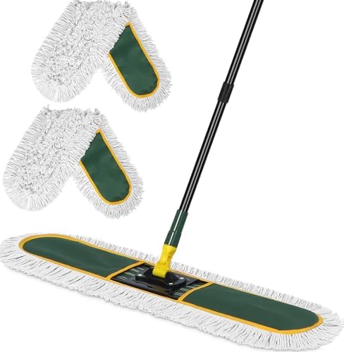 BUVE 36 Inch Commercial Dust Mop with Replacement Pads