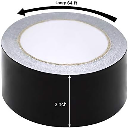 MISSYOUNG 2 x 64ft Aluminum Foil Tape High Temp Heavy Duty HVAC Sealing