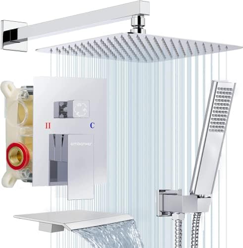 EMBATHER Tub Shower Trim System with Rainhead