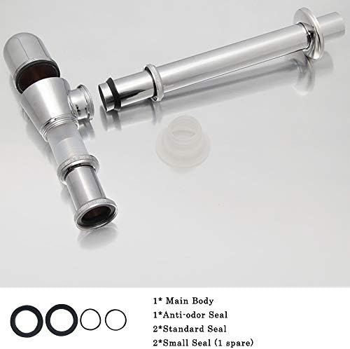 Chrome Bathroom Basin Sink P Trap Drain Kit 1-14 Inch