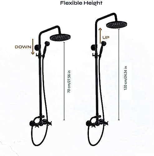 TECKI Oil Surface Bronze Rain Shower System Set