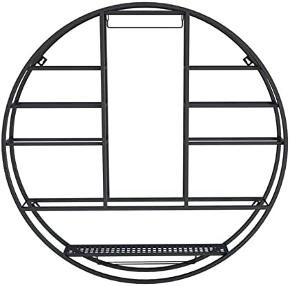 ZJDYDY Wall-Mounted Wine Rack Black 80x11x80cm