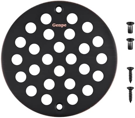 Genpe 4 Inch Screw-in Floor Drainer Cover Replacement
