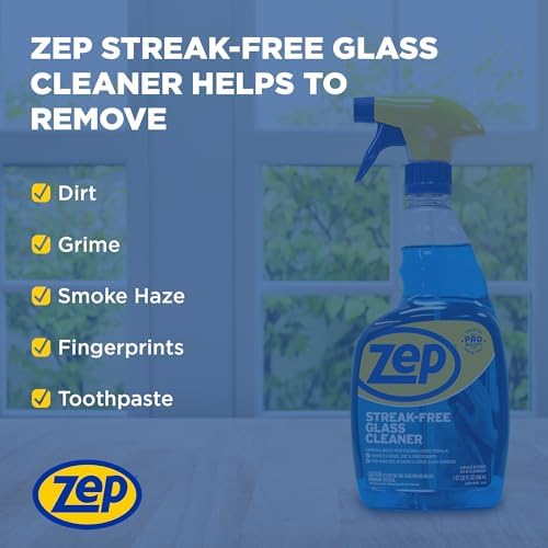 Zep Streak-Free Glass Cleaner - 32 Oz Case of 12
