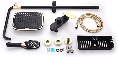 10 Inch Black Gold Shower System with 2 Mode Handheld