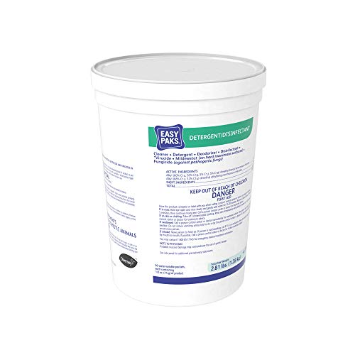 Diversey 5412135 Easy Paks Detergent Disinfectant 90-Paks per Tub Pack of 2