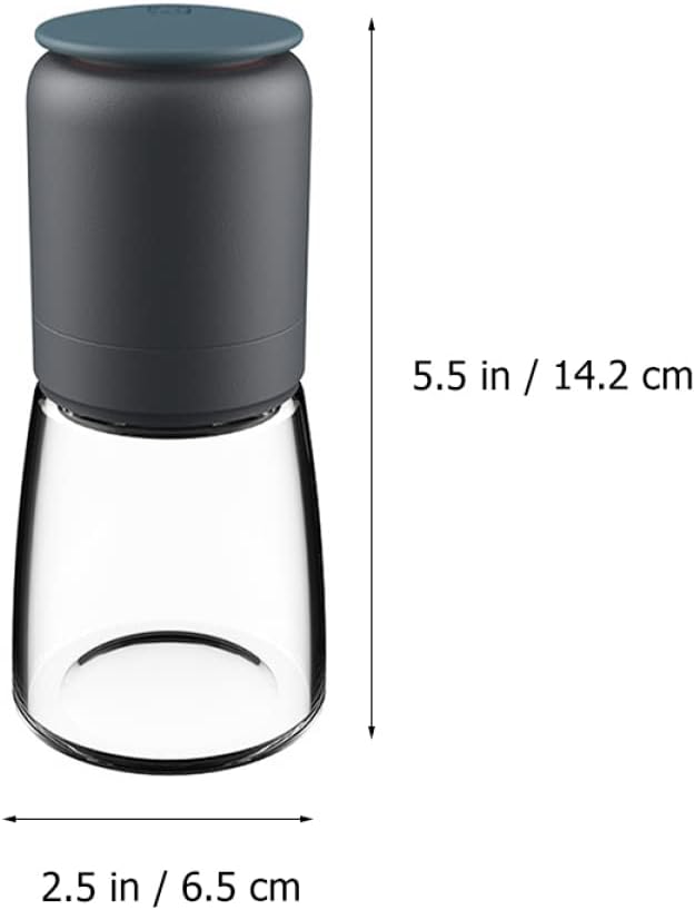 Alipis 304 Stainless Steel Glass Pepper Salt Shaker Set
