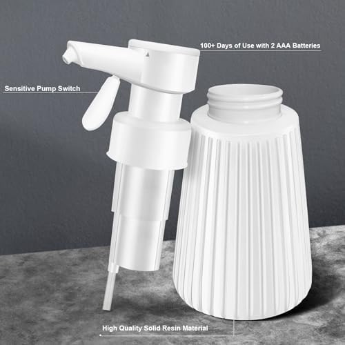MoKasi 85oz Automatic Soap Dispenser - Touchless Adjustable Volume Durable White Resin