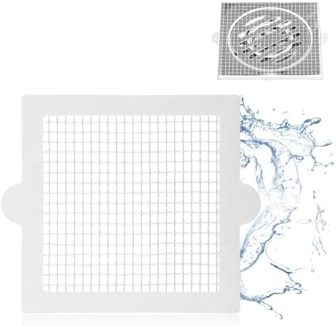 25pcs Shower Hair Catcher Mesh Sticker for Drain Cover
