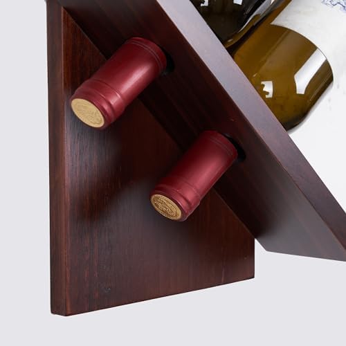 Wall-Mounted Wine Rack with 8 Bottle Capacity