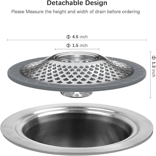 Burfocus Sink Protectors for Kitchen Sink Silver
