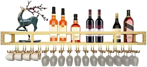 Wall-Mounted Wine Glass Holder For Kitchen Bar