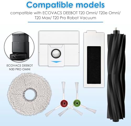21-Pack T20 Omni Replacement Parts Kit for ECOVACS Robot Vacuums