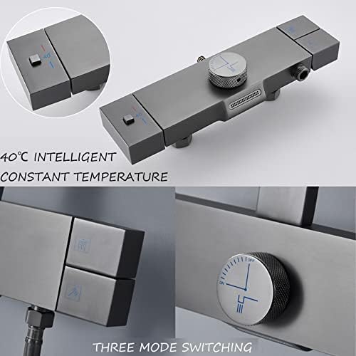 Thermostatic Shower System with Air Boost and 3 Spray Modes