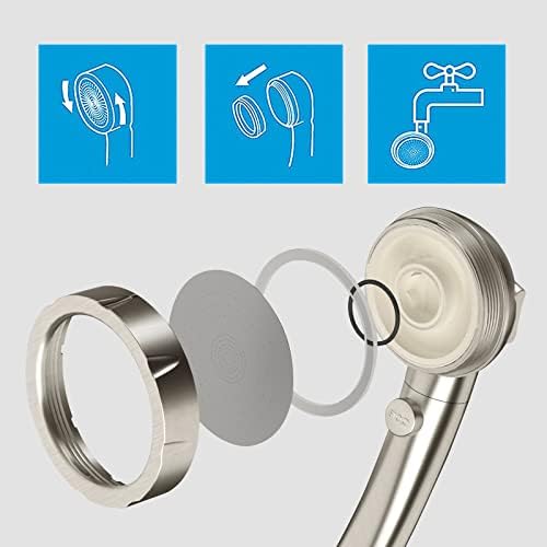 KAIYING High Pressure Handheld Shower Head with ONOFF Switch and 3 Spray Modes