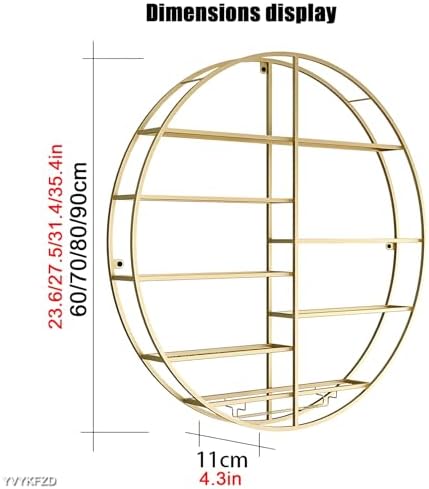 YVYKFZD Wall Mounted Wine Rack Black 60x11x60cm