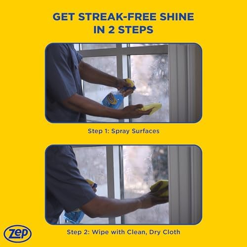 Zep Streak-Free Glass Cleaner - 32 Oz Case of 12