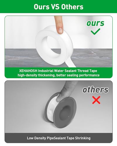 3 Roll Teflon Pipe Sealing Tape for Extreme Temperatures