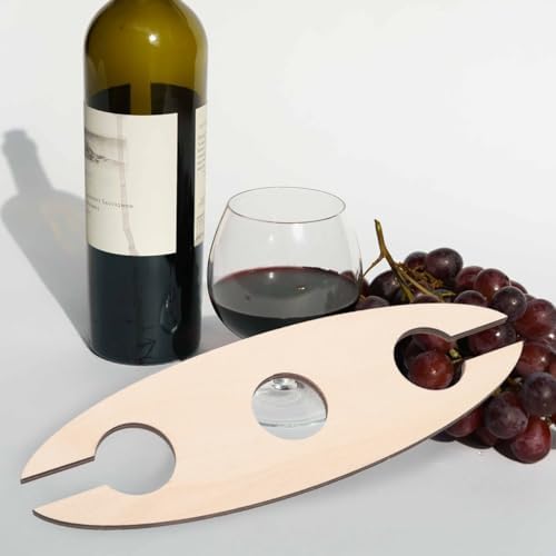 BESTOYARD Wooden Wine Rack - 3 Pack Khaki Freestanding Holder