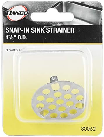 Danco 1-58 Metal Drain Strainer - Chrome and Brass