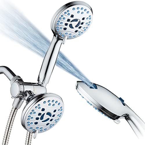 Hotel Spa AquaCare High Pressure 48-Setting Rain Handheld 3-Way Shower Combo