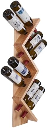 Vertical Wine Rack - Wall Mounted Solid Wood Design