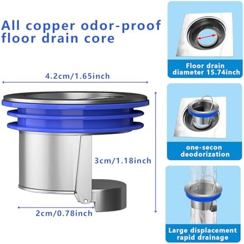 Lupdato Shower Floor Drain Backflow Prevent One Way Valve
