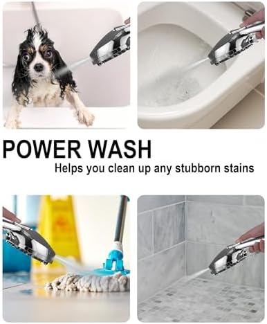 Diiwet 7 Settings Handheld Showerhead with Power Wash