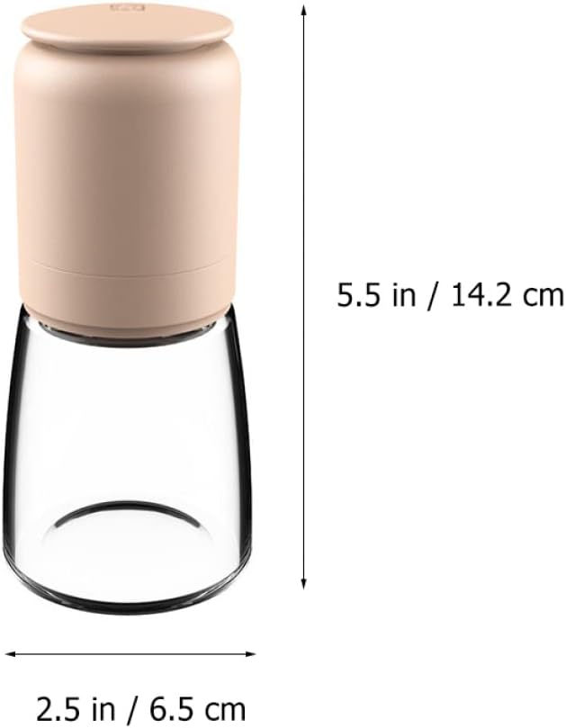 Alipis Salt Pepper Shaker Set with Refillable Glass Bottle