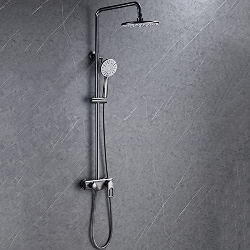 Adjustable Brass Shower Set with 3-Function Handheld Sprayer