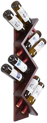 Wall-Mounted Wine Rack with 8 Bottle Capacity