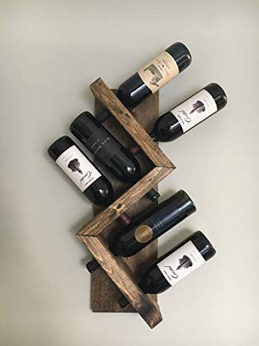 DistressedMeNot Zig Zag Wine Rack Wall Mounted