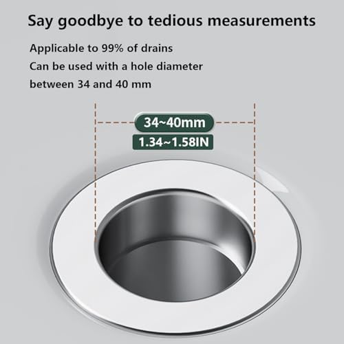 Universal Stainless Steel Drain Strainer for Bathroom Sink