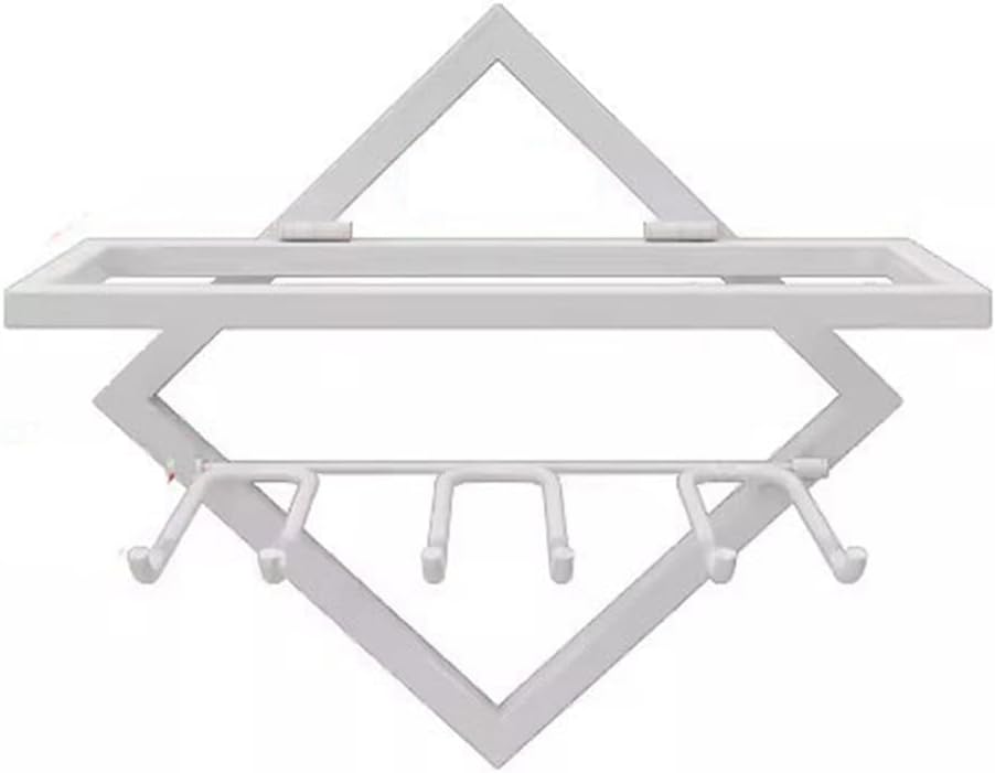 Wall-Mounted Wine Holder with Triangular Design