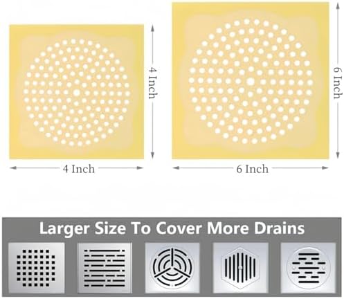 30 Pack 6 Inch Shower Hair Catcher