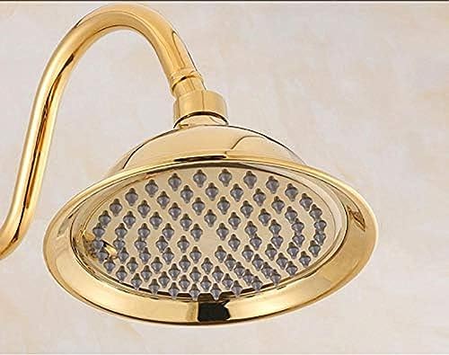 TECKI Luxury Brass Rainfall Shower Set 8 Inch Handheld
