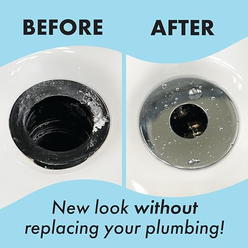 DrainFunnel Chrome Sink Strainer for Hair Clog Prevention 11-18 Inch