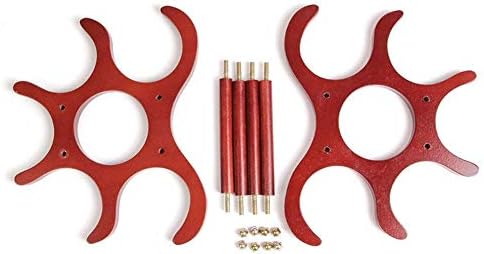 Wangkensu Wall-Mounted Wine Rack Red Industrial Retro Style