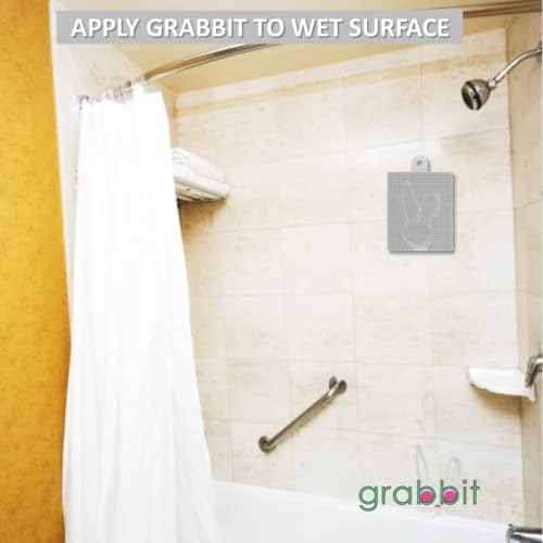 GRABBIT Hair Catcher Wall-Mounted Hair Trap for Shower