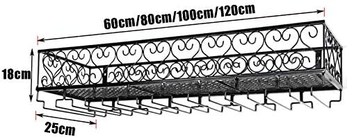 CGF- Wall Mounted Wine Rack with 8 Glass Holders