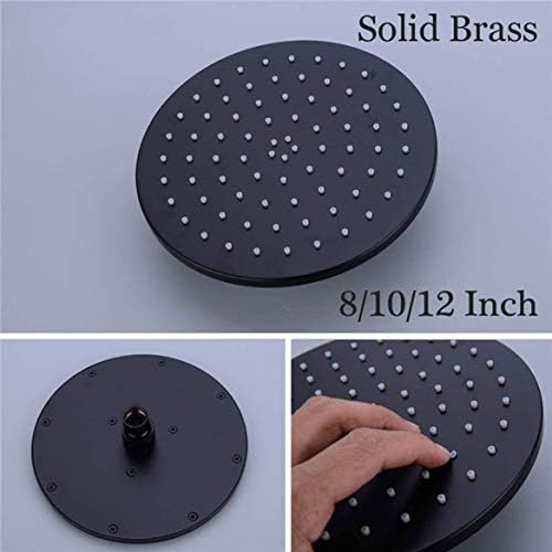 Luxury Shower Set with 8-12 Round Rainfall and Handheld Shower Heads