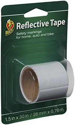 Duck Brand Reflective Safety Tape 15x30 Single Roll White
