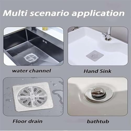 30 Pcs 4x4 Inch Disposable Hair Catcher for Bathrooms and Showers