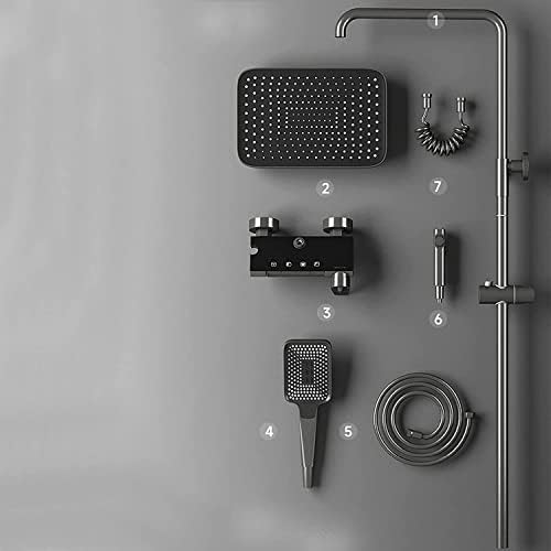 Thermostatic Shower System with 3-Function Handheld and Bidet Sprayer